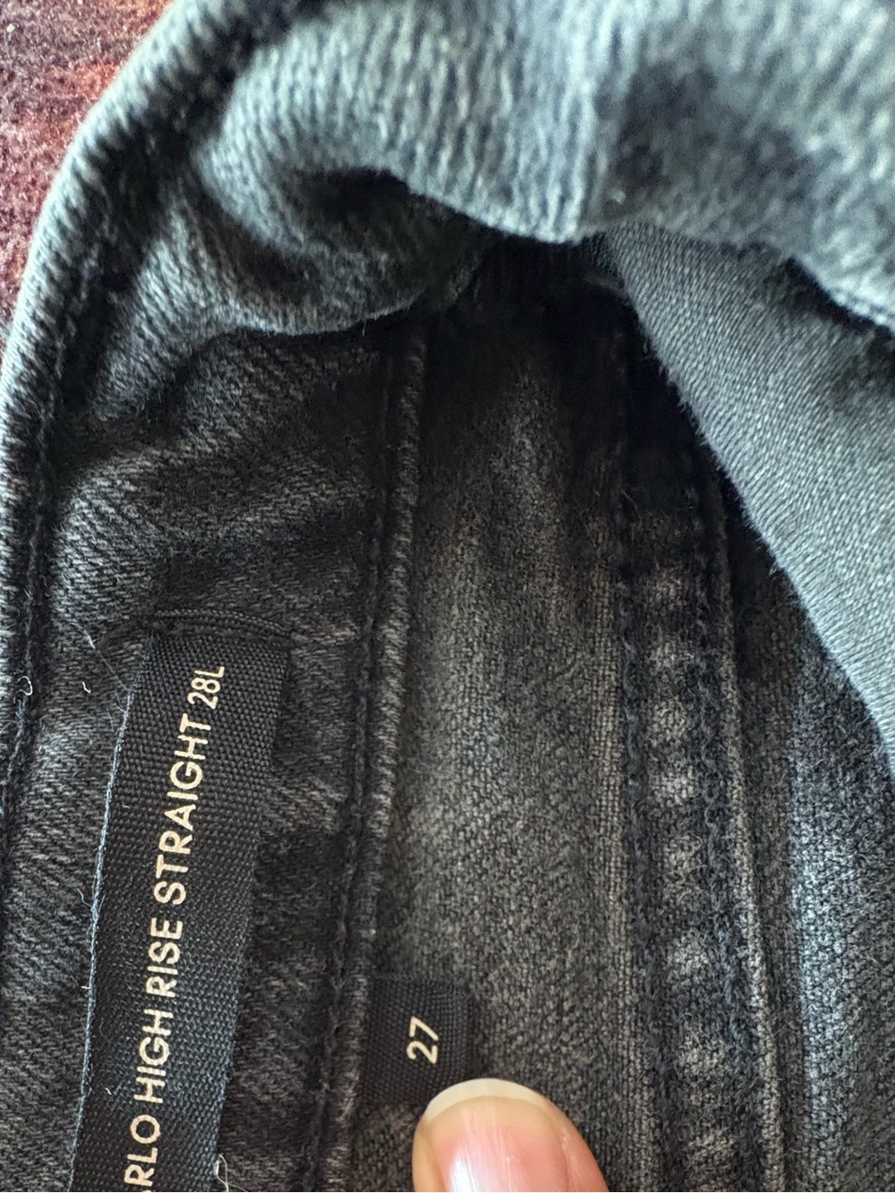 Denim Forum The Arlo High Rise Straight Jeans – 28L | Size 27 Black Casual - Picture 12 of 13
